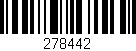 Código de barras (EAN, GTIN, SKU, ISBN): '278442'