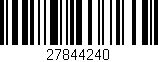 Código de barras (EAN, GTIN, SKU, ISBN): '27844240'
