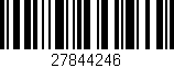 Código de barras (EAN, GTIN, SKU, ISBN): '27844246'