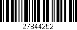 Código de barras (EAN, GTIN, SKU, ISBN): '27844252'