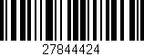 Código de barras (EAN, GTIN, SKU, ISBN): '27844424'