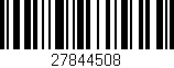 Código de barras (EAN, GTIN, SKU, ISBN): '27844508'