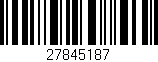 Código de barras (EAN, GTIN, SKU, ISBN): '27845187'