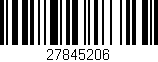 Código de barras (EAN, GTIN, SKU, ISBN): '27845206'