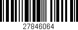 Código de barras (EAN, GTIN, SKU, ISBN): '27846064'