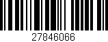 Código de barras (EAN, GTIN, SKU, ISBN): '27846066'