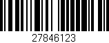 Código de barras (EAN, GTIN, SKU, ISBN): '27846123'