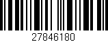 Código de barras (EAN, GTIN, SKU, ISBN): '27846180'