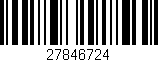 Código de barras (EAN, GTIN, SKU, ISBN): '27846724'