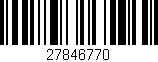 Código de barras (EAN, GTIN, SKU, ISBN): '27846770'