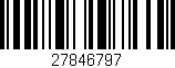 Código de barras (EAN, GTIN, SKU, ISBN): '27846797'