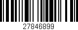 Código de barras (EAN, GTIN, SKU, ISBN): '27846899'
