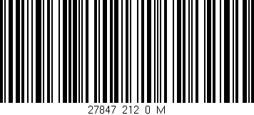 Código de barras (EAN, GTIN, SKU, ISBN): '27847_212_0_M'