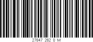 Código de barras (EAN, GTIN, SKU, ISBN): '27847_262_0_M'
