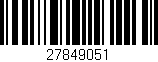 Código de barras (EAN, GTIN, SKU, ISBN): '27849051'