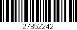 Código de barras (EAN, GTIN, SKU, ISBN): '27852242'