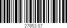 Código de barras (EAN, GTIN, SKU, ISBN): '27853.07'