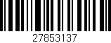 Código de barras (EAN, GTIN, SKU, ISBN): '27853137'