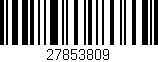 Código de barras (EAN, GTIN, SKU, ISBN): '27853809'
