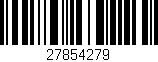 Código de barras (EAN, GTIN, SKU, ISBN): '27854279'
