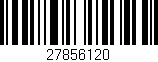 Código de barras (EAN, GTIN, SKU, ISBN): '27856120'