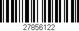 Código de barras (EAN, GTIN, SKU, ISBN): '27856122'