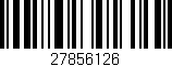 Código de barras (EAN, GTIN, SKU, ISBN): '27856126'
