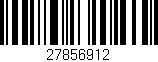 Código de barras (EAN, GTIN, SKU, ISBN): '27856912'