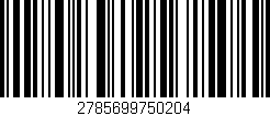 Código de barras (EAN, GTIN, SKU, ISBN): '2785699750204'