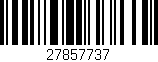 Código de barras (EAN, GTIN, SKU, ISBN): '27857737'