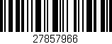 Código de barras (EAN, GTIN, SKU, ISBN): '27857966'