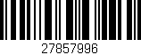 Código de barras (EAN, GTIN, SKU, ISBN): '27857996'