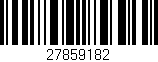 Código de barras (EAN, GTIN, SKU, ISBN): '27859182'