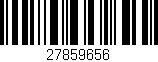 Código de barras (EAN, GTIN, SKU, ISBN): '27859656'