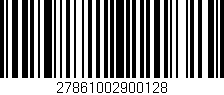 Código de barras (EAN, GTIN, SKU, ISBN): '27861002900128'