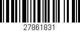 Código de barras (EAN, GTIN, SKU, ISBN): '27861831'