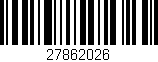 Código de barras (EAN, GTIN, SKU, ISBN): '27862026'
