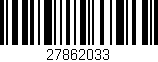 Código de barras (EAN, GTIN, SKU, ISBN): '27862033'