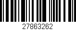 Código de barras (EAN, GTIN, SKU, ISBN): '27863262'