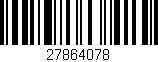 Código de barras (EAN, GTIN, SKU, ISBN): '27864078'