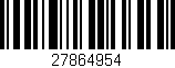 Código de barras (EAN, GTIN, SKU, ISBN): '27864954'