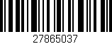Código de barras (EAN, GTIN, SKU, ISBN): '27865037'