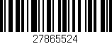 Código de barras (EAN, GTIN, SKU, ISBN): '27865524'