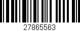 Código de barras (EAN, GTIN, SKU, ISBN): '27865563'