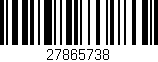 Código de barras (EAN, GTIN, SKU, ISBN): '27865738'
