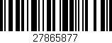 Código de barras (EAN, GTIN, SKU, ISBN): '27865877'