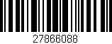 Código de barras (EAN, GTIN, SKU, ISBN): '27866088'