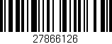 Código de barras (EAN, GTIN, SKU, ISBN): '27866126'