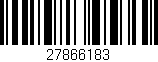 Código de barras (EAN, GTIN, SKU, ISBN): '27866183'
