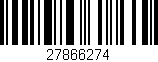 Código de barras (EAN, GTIN, SKU, ISBN): '27866274'